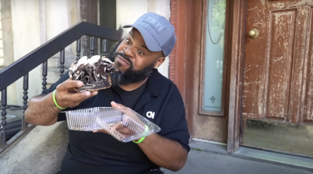 Chris CaresNone eating a snack